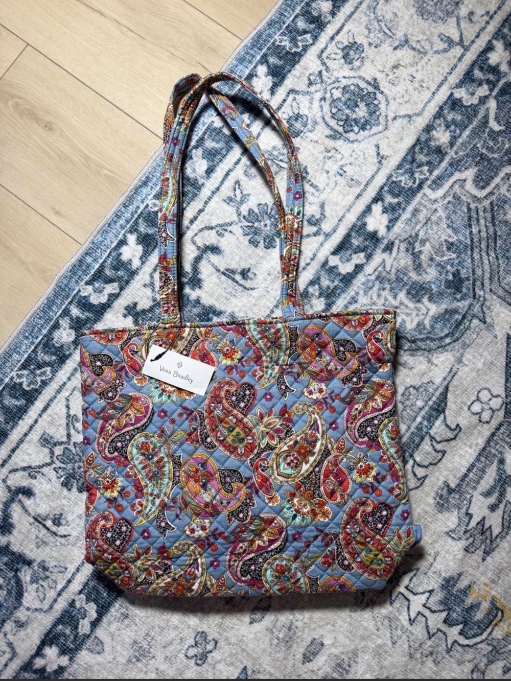 NWT Vera Bradley Provence Paisley Quilted Tote Bag